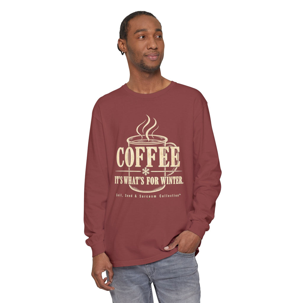 COFFEE It's What's for Winter.    Winter Collection  -  Long sleeve T-shirt