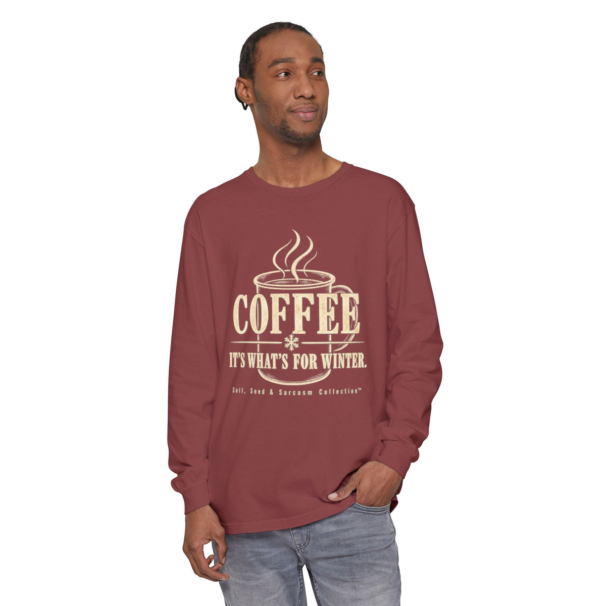 COFFEE It's What's for Winter.    Winter Collection  -  Long sleeve T-shirt