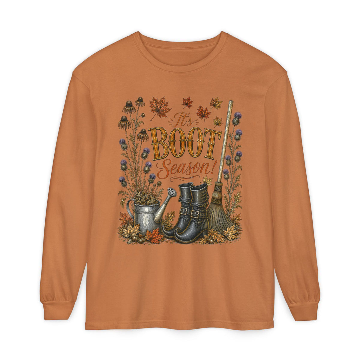 it's BOOT Season!  Autumn Fun collection  -  Long sleeve T-shirt