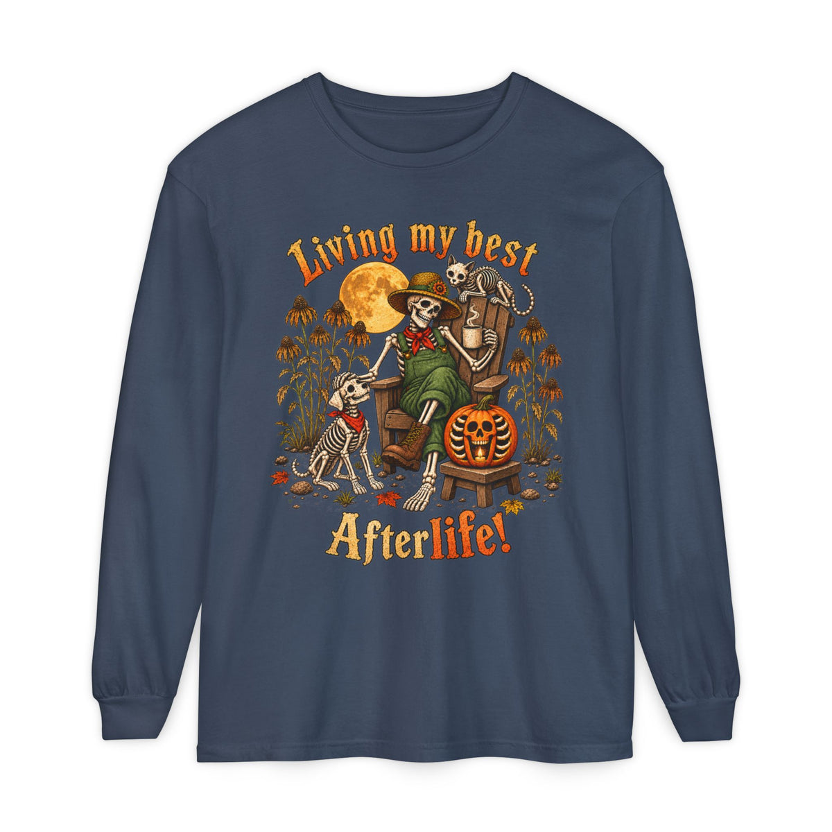 Living My Best AfterLife  - Long sleeve T-shirt  - Autumn Fun Collection