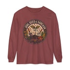 SOIL, SEED & SARCASM - Brand Logo  -  Grunge effect Long sleeve T-shirt