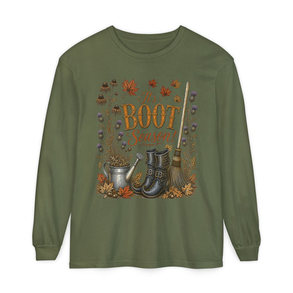 it's BOOT Season!  Autumn Fun collection  -  Long sleeve T-shirt