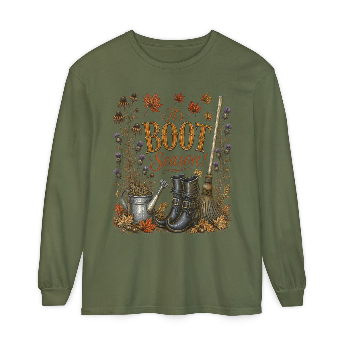 it's BOOT Season!  Autumn Fun collection  -  Long sleeve T-shirt