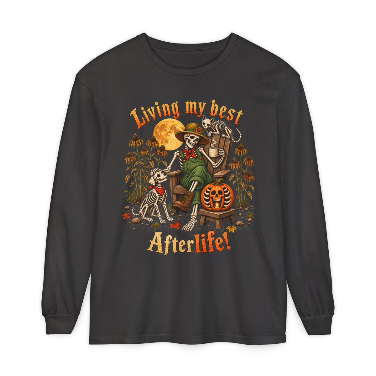 Living My Best AfterLife  - Long sleeve T-shirt  - Autumn Fun Collection