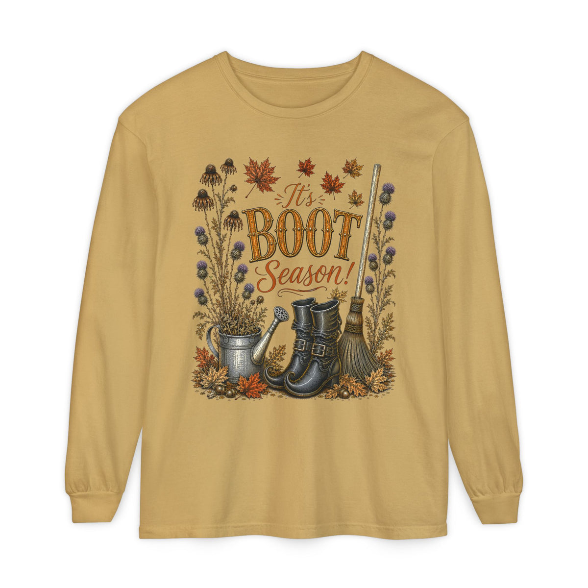 it's BOOT Season!  Autumn Fun collection  -  Long sleeve T-shirt