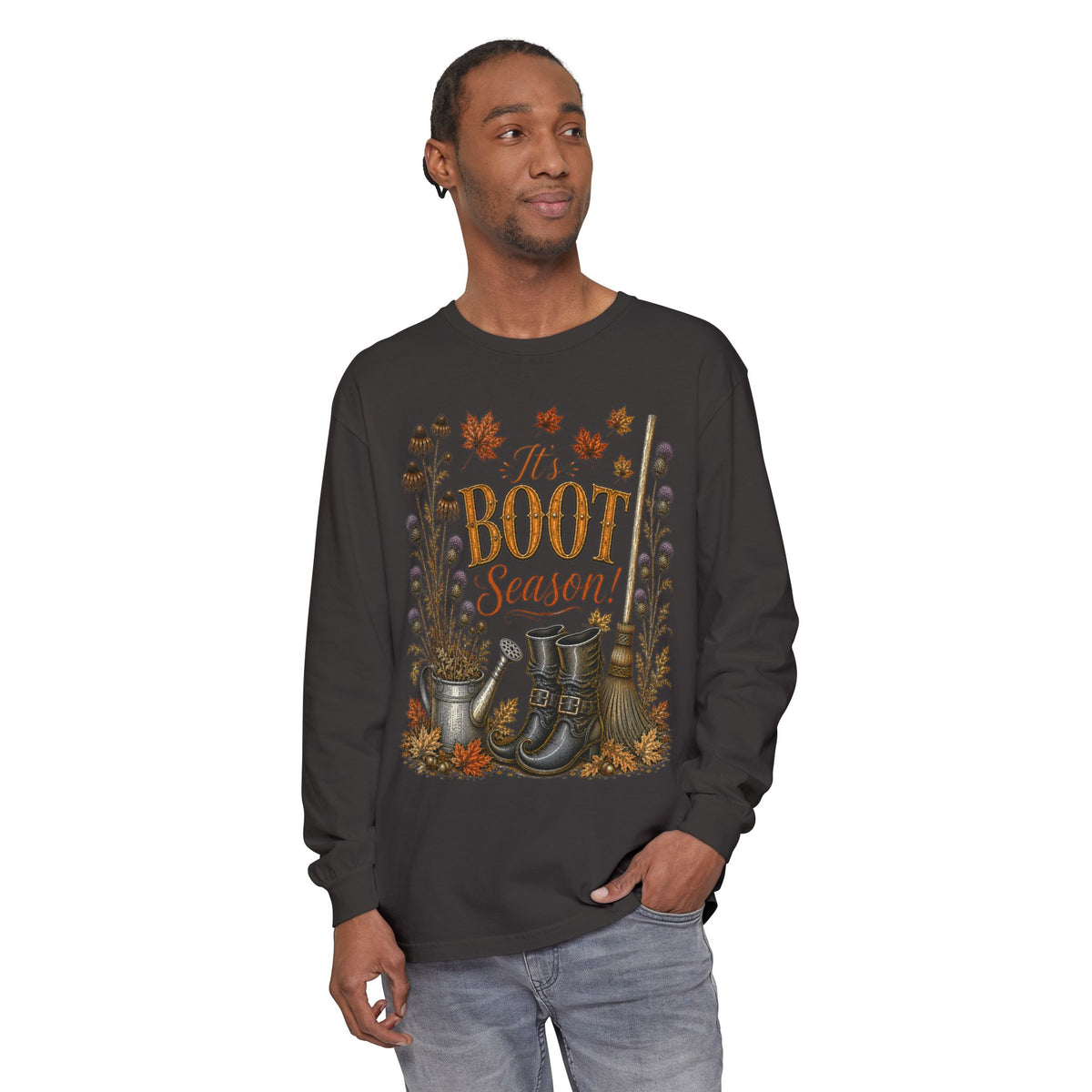it's BOOT Season!  Autumn Fun collection  -  Long sleeve T-shirt