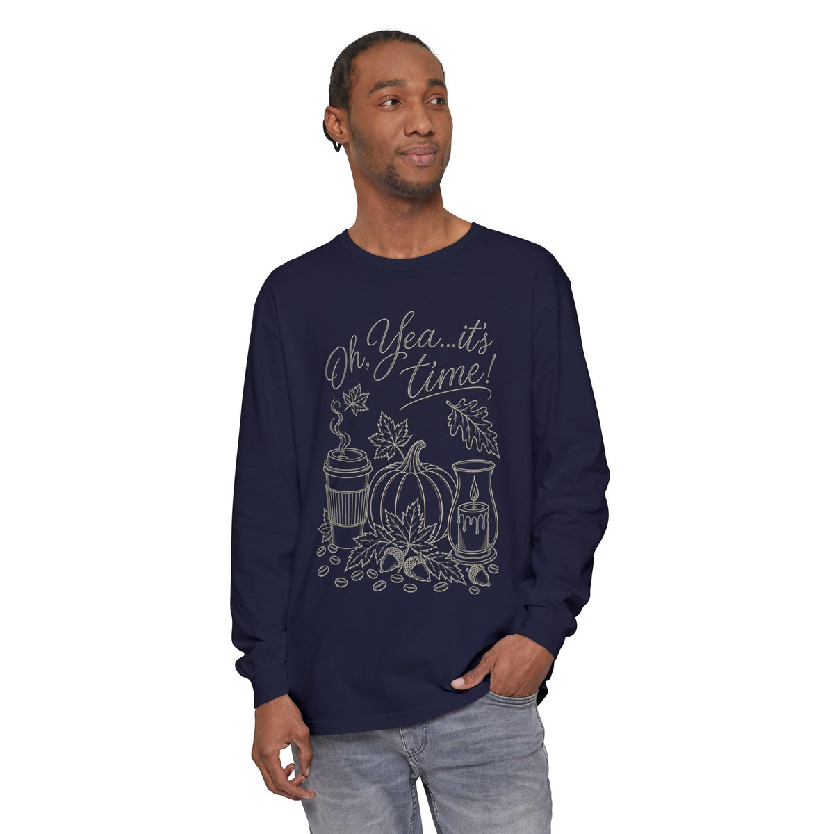 Oh Yea... It's Time!  Autumn Fun collection  -  Long sleeve T-shirt