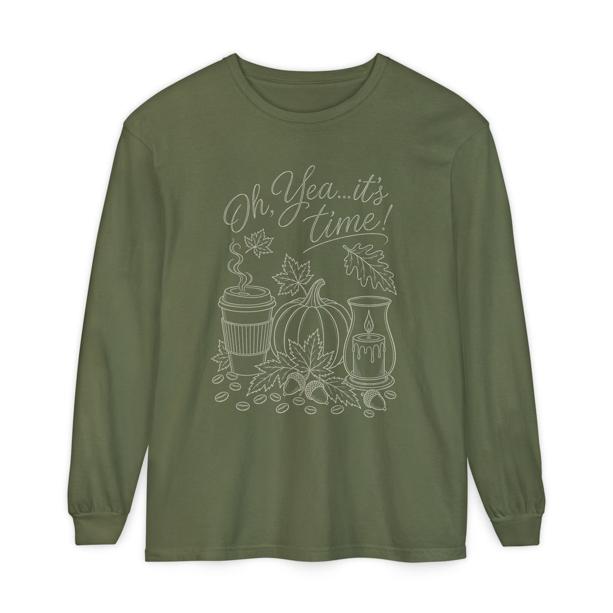 Oh Yea... It's Time!  Autumn Fun collection  -  Long sleeve T-shirt
