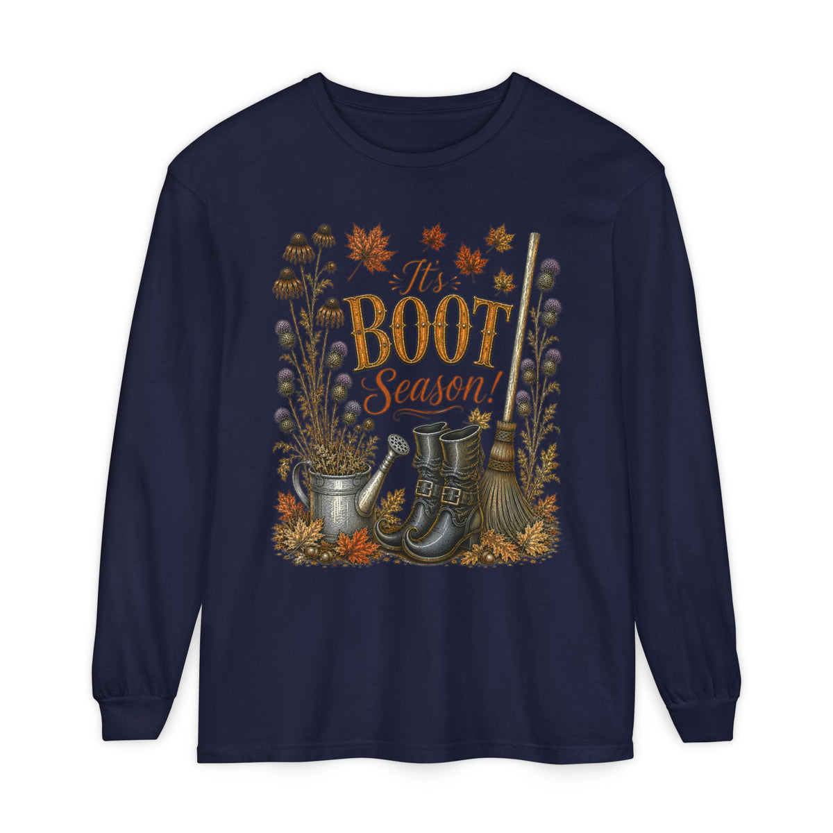 it's BOOT Season!  Autumn Fun collection  -  Long sleeve T-shirt