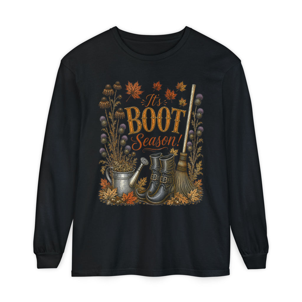 it's BOOT Season!  Autumn Fun collection  -  Long sleeve T-shirt