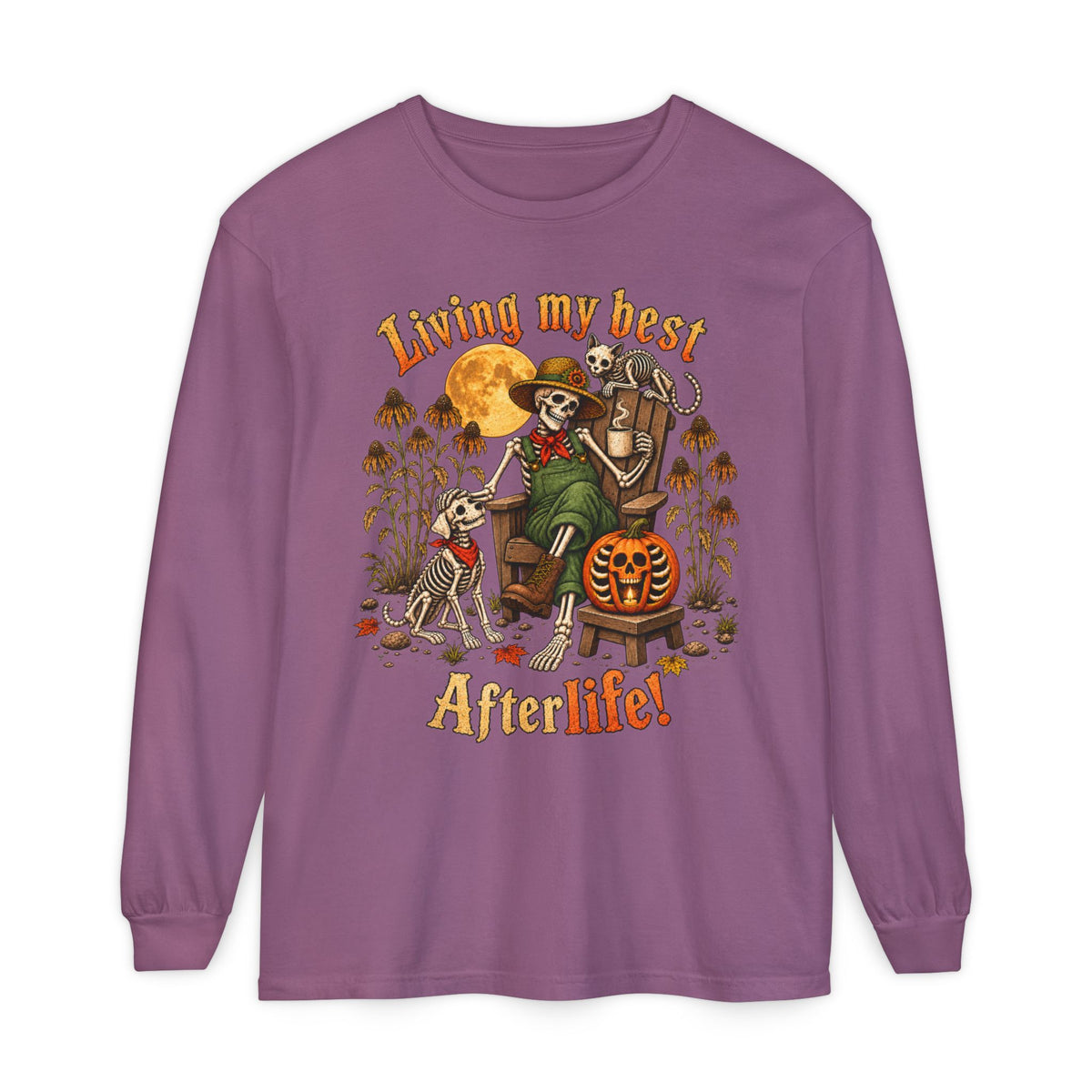 Living My Best AfterLife  - Long sleeve T-shirt  - Autumn Fun Collection