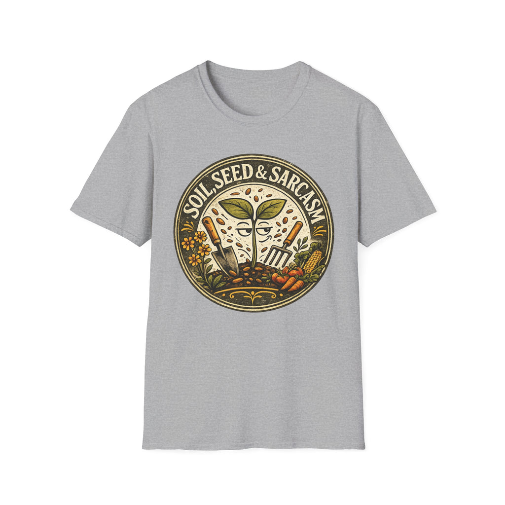 "SOIL, SEED & SARCASM"  Brand Logo