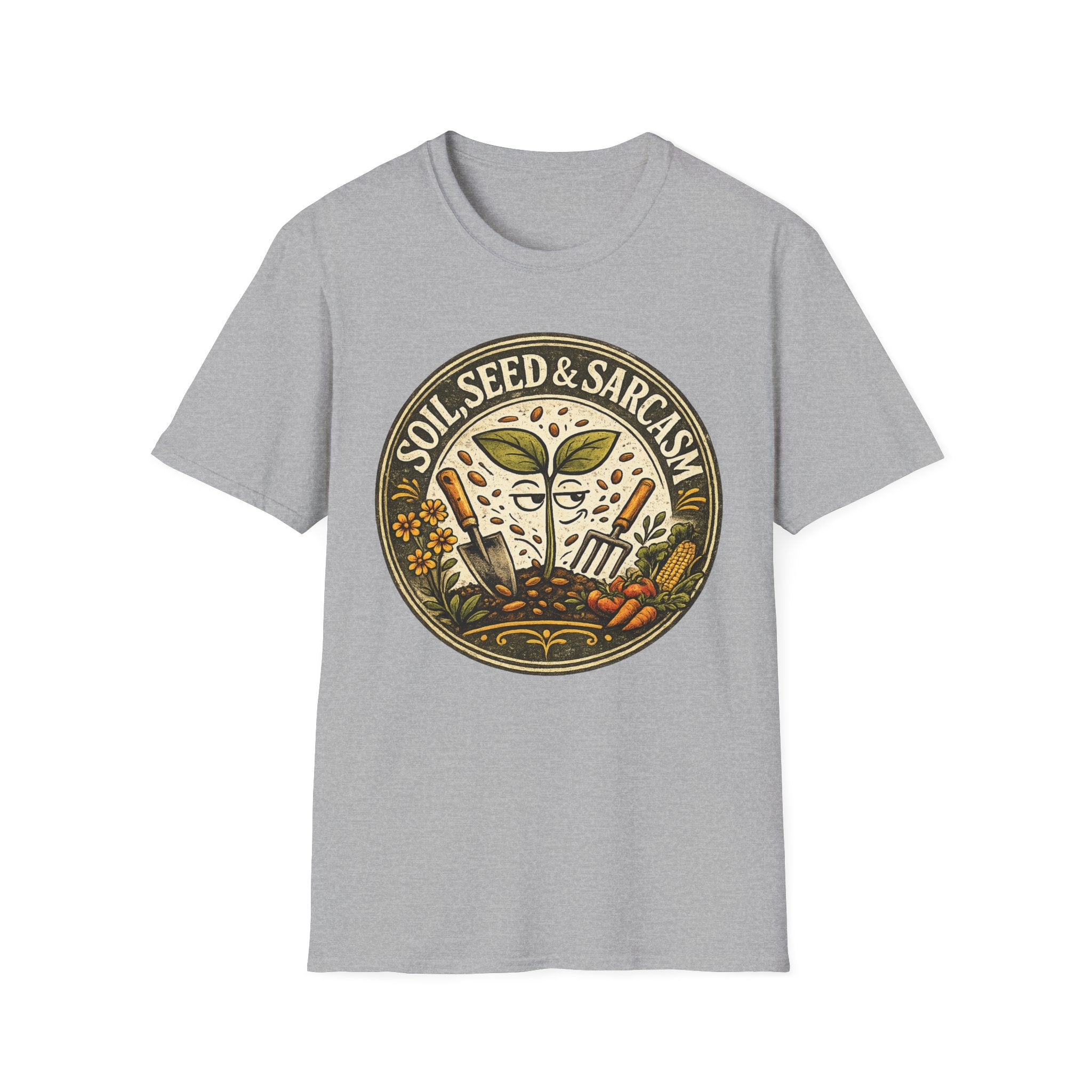 "SOIL, SEED & SARCASM"  Brand Logo