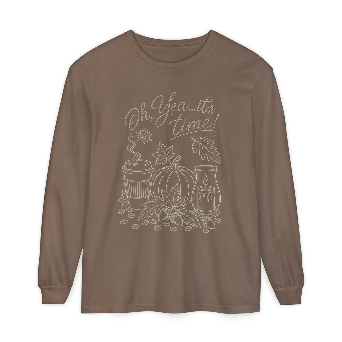 Oh Yea... It's Time!  Autumn Fun collection  -  Long sleeve T-shirt