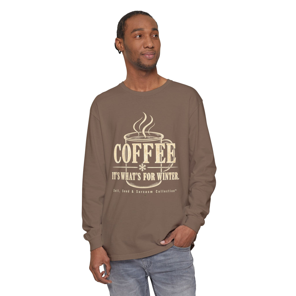 COFFEE It's What's for Winter.    Winter Collection  -  Long sleeve T-shirt