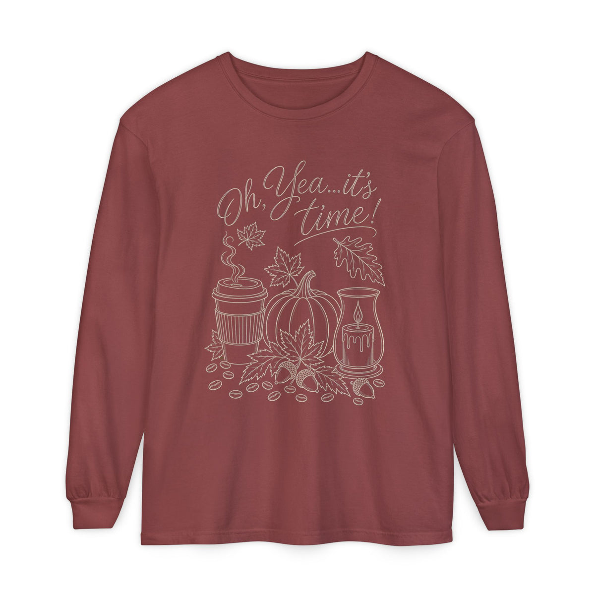 Oh Yea... It's Time!  Autumn Fun collection  -  Long sleeve T-shirt