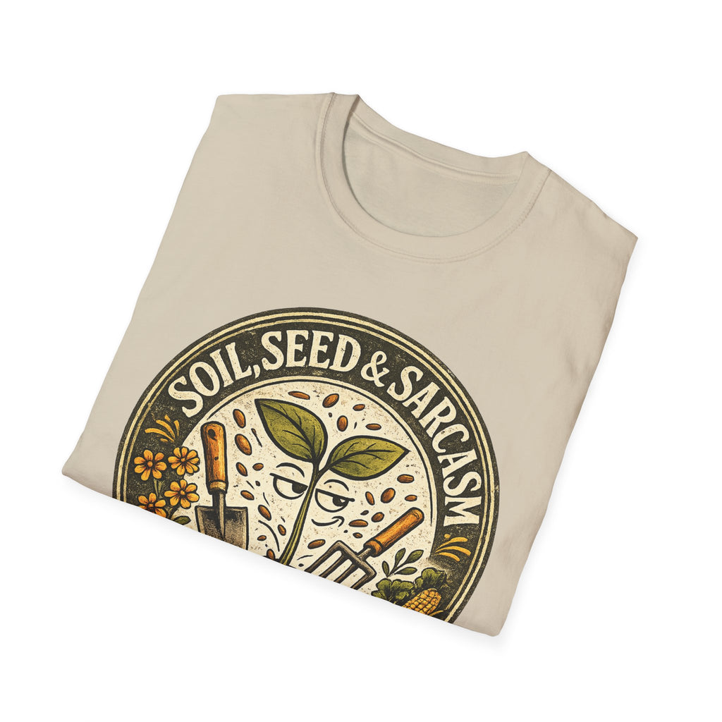 "SOIL, SEED & SARCASM"  Brand Logo