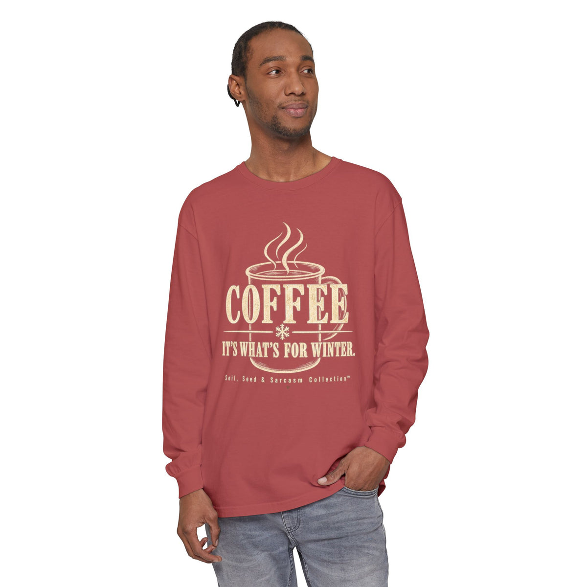 COFFEE It's What's for Winter.    Winter Collection  -  Long sleeve T-shirt