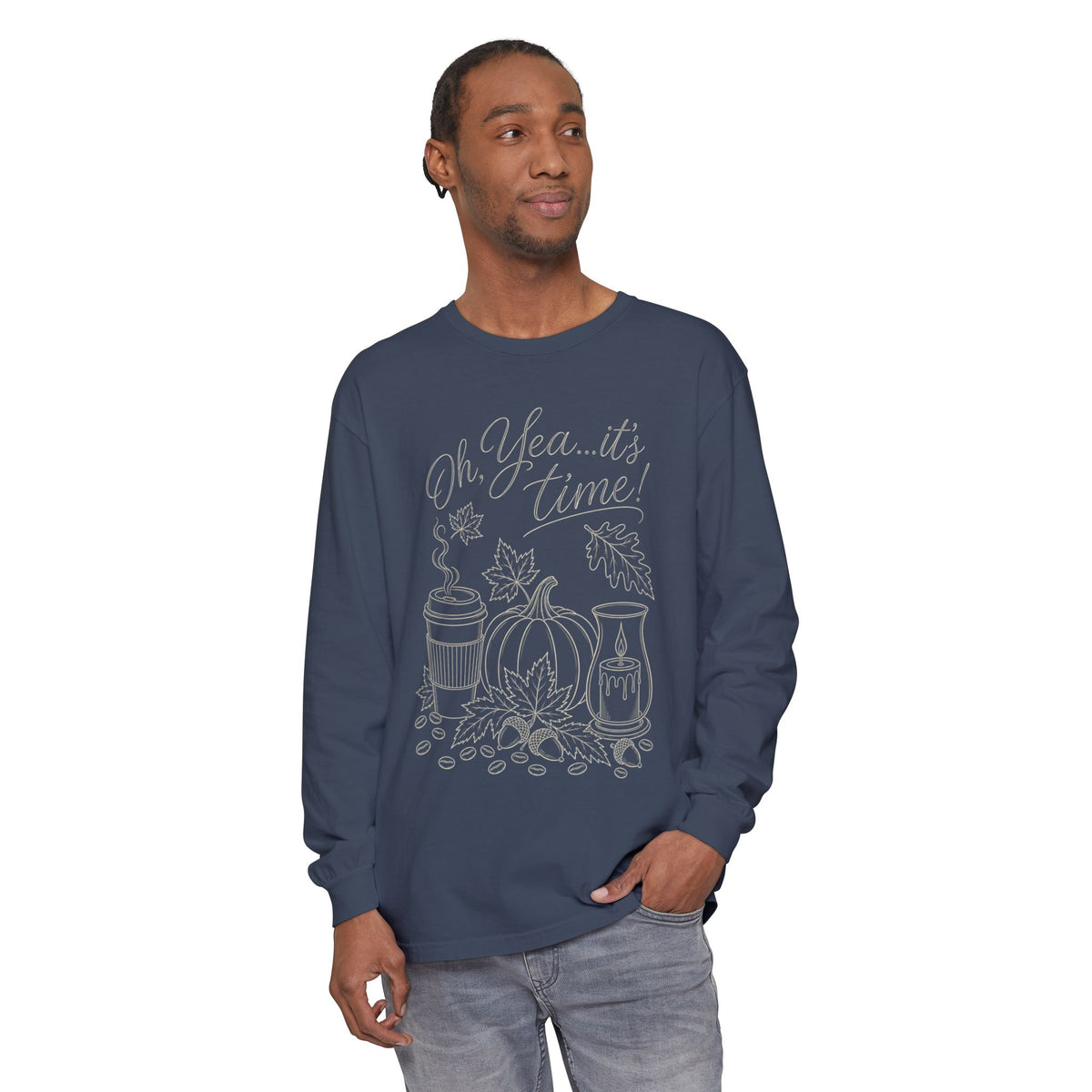 Oh Yea... It's Time!  Autumn Fun collection  -  Long sleeve T-shirt