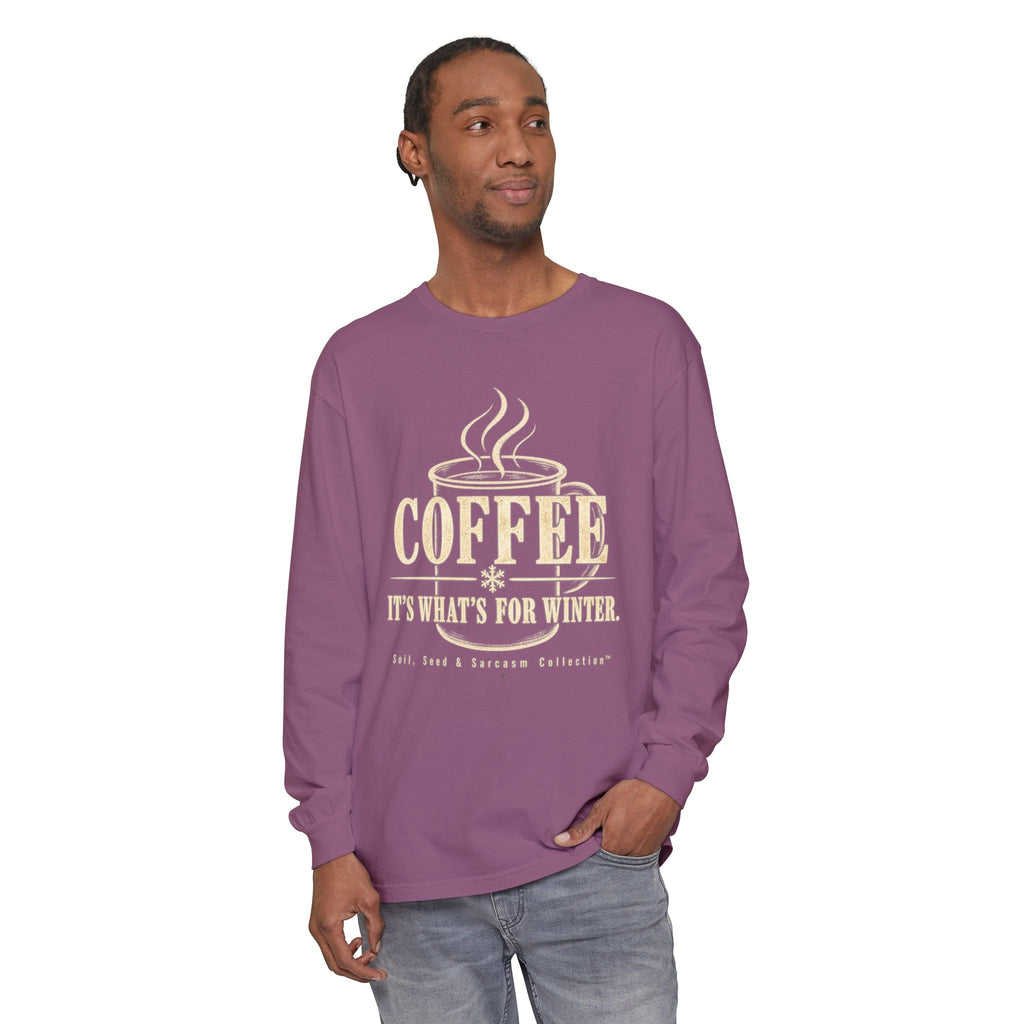COFFEE It's What's for Winter.    Winter Collection  -  Long sleeve T-shirt