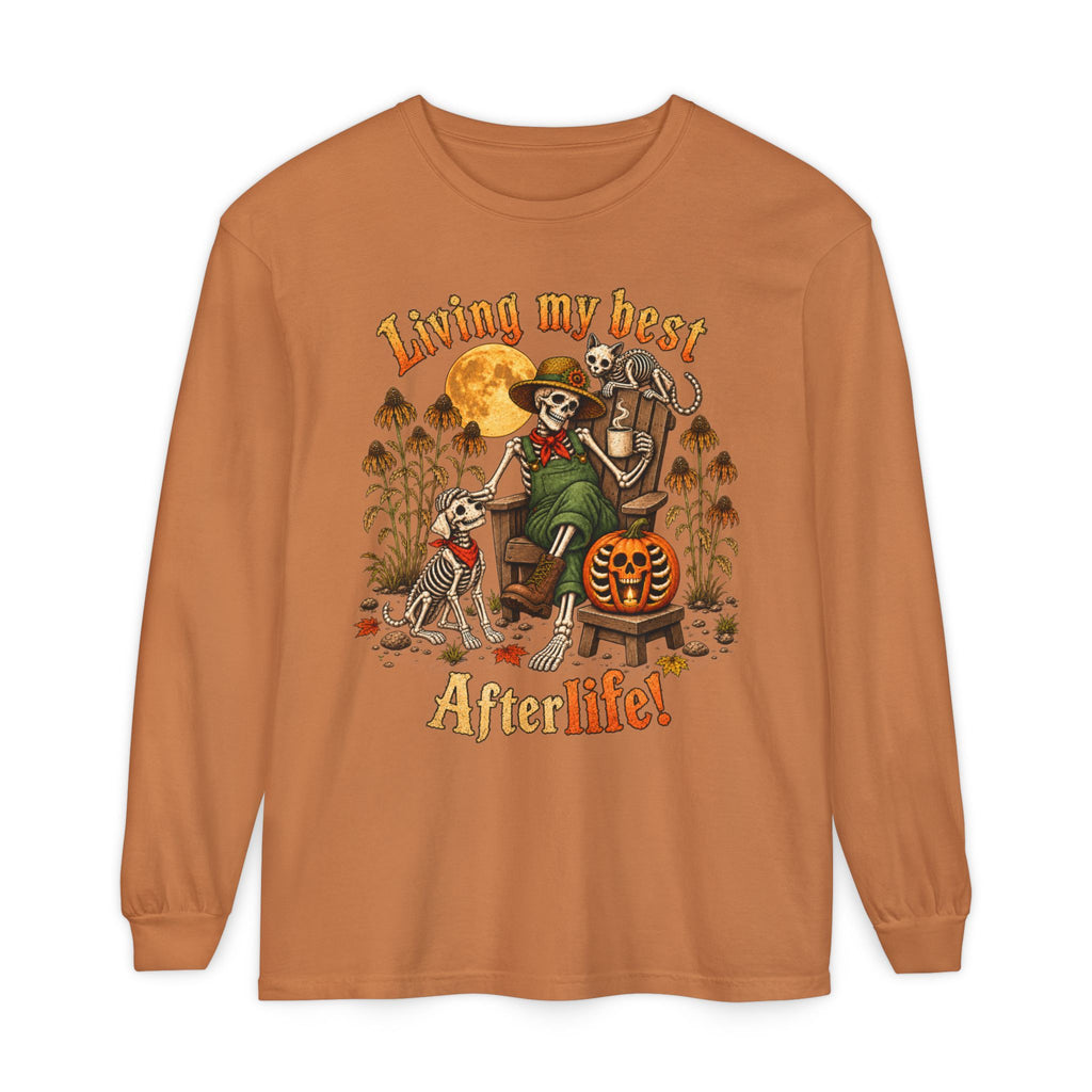 Living My Best AfterLife  - Long sleeve T-shirt  - Autumn Fun Collection