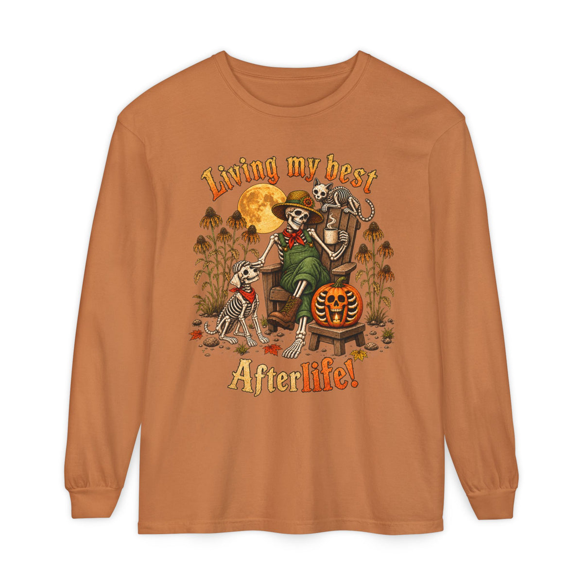 Living My Best AfterLife  - Long sleeve T-shirt  - Autumn Fun Collection