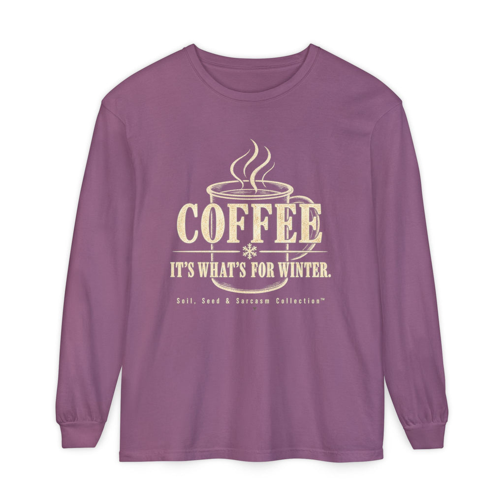 COFFEE It's What's for Winter.    Winter Collection  -  Long sleeve T-shirt