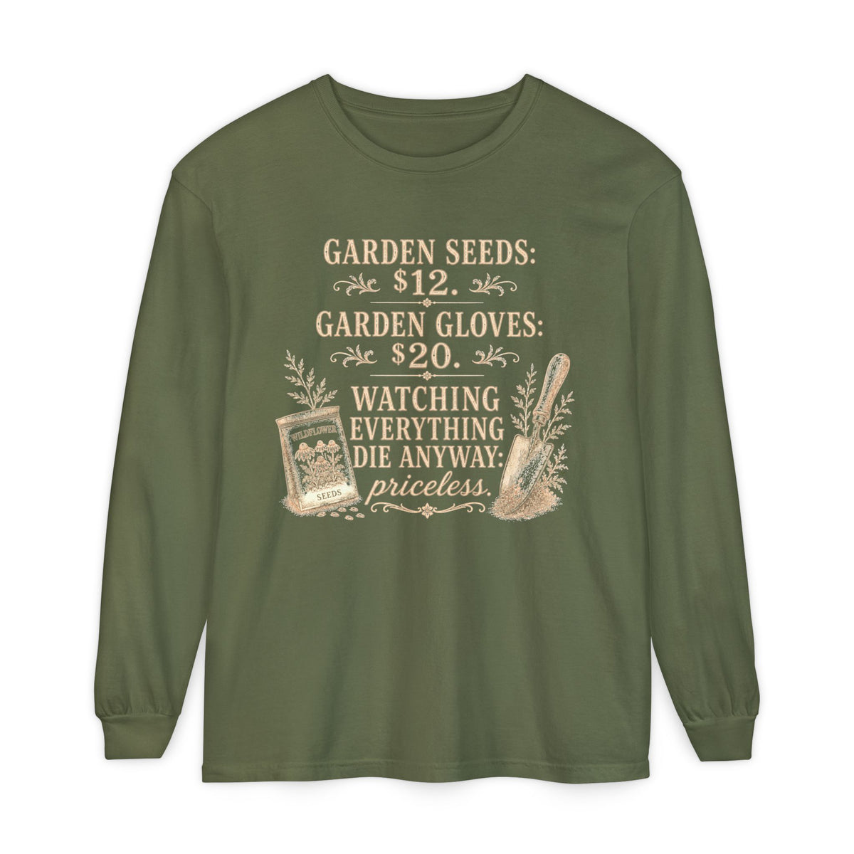 Garden Seeds $12.   Autumn fun! Collection  -  Long sleeve T-shirt