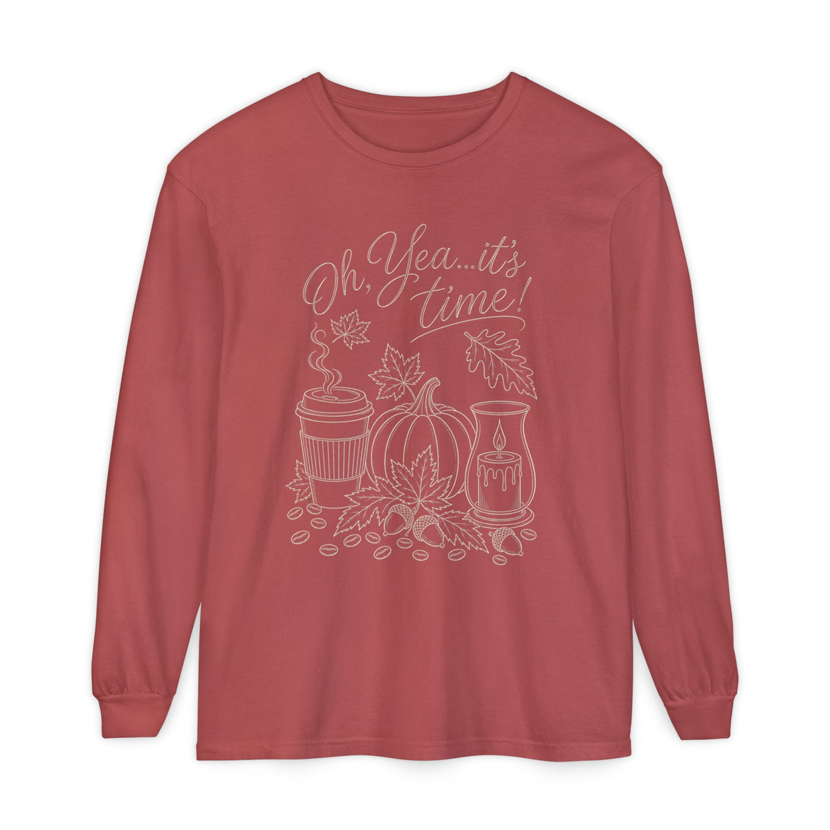 Oh Yea... It's Time!  Autumn Fun collection  -  Long sleeve T-shirt