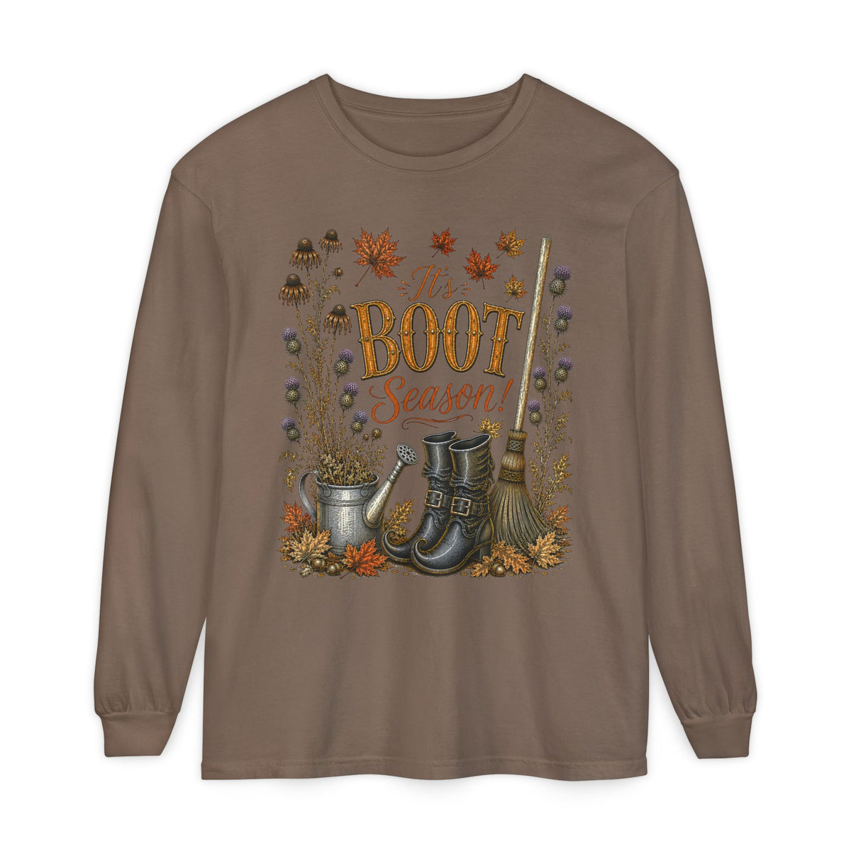 it's BOOT Season!  Autumn Fun collection  -  Long sleeve T-shirt
