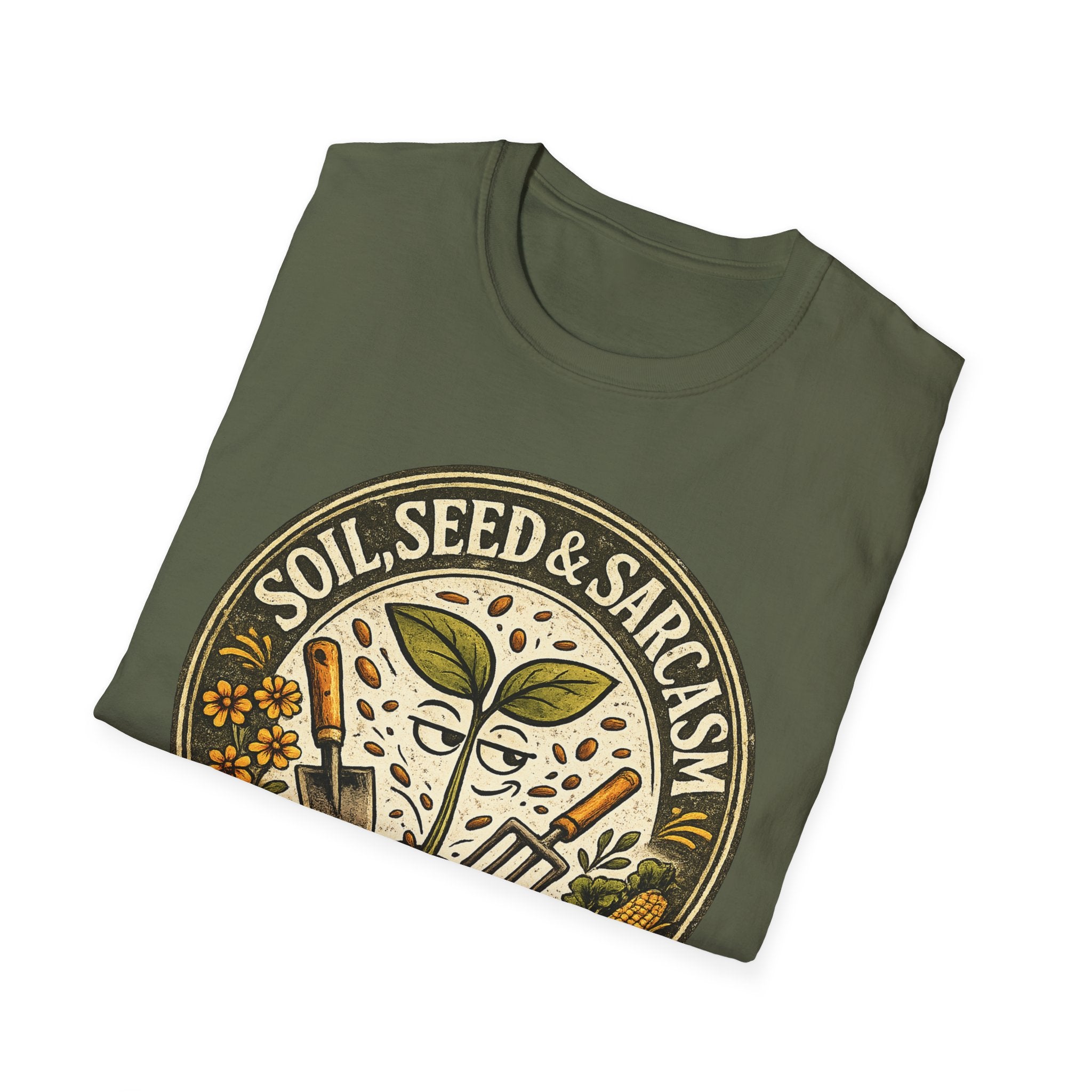 "SOIL, SEED & SARCASM"  Brand Logo