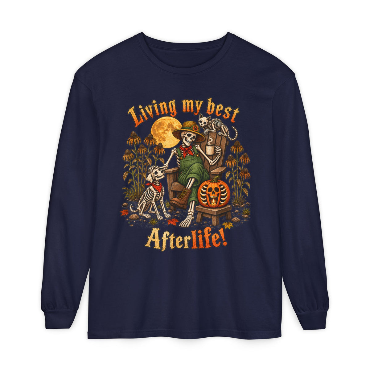 Living My Best AfterLife  - Long sleeve T-shirt  - Autumn Fun Collection