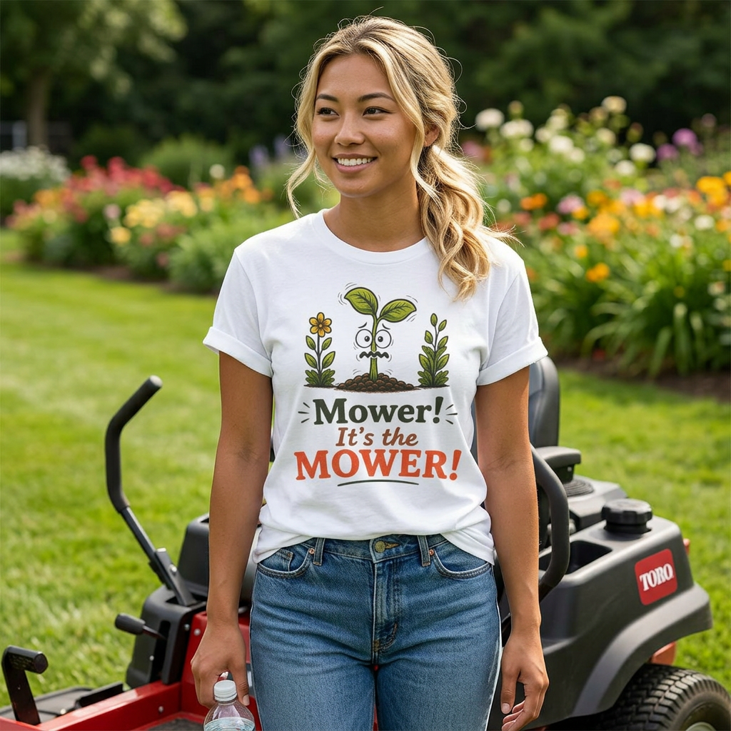 "Mower! It's the MOWER!"  -  Sarcastic Seedlings Collection