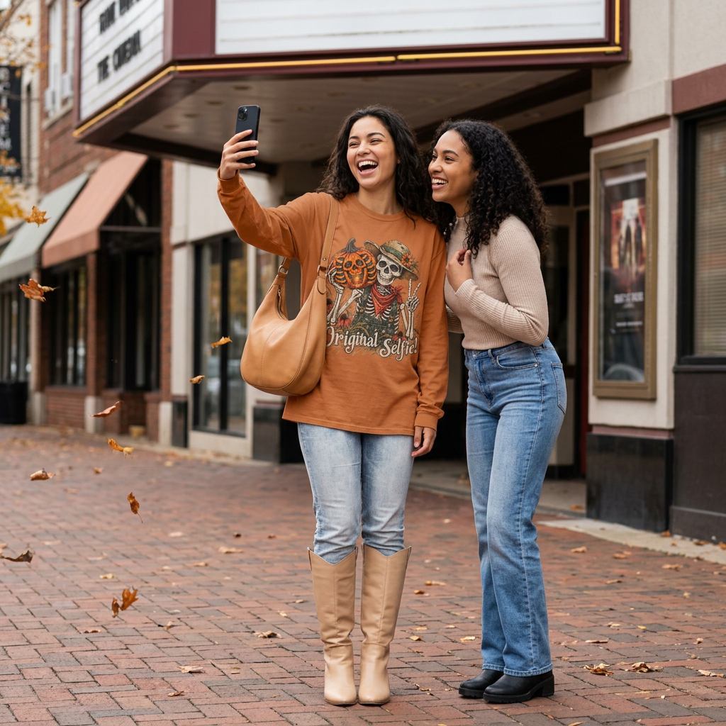 Original Selfie Grunge - Long sleeve T-shirt  - Autumn Fun Collection
