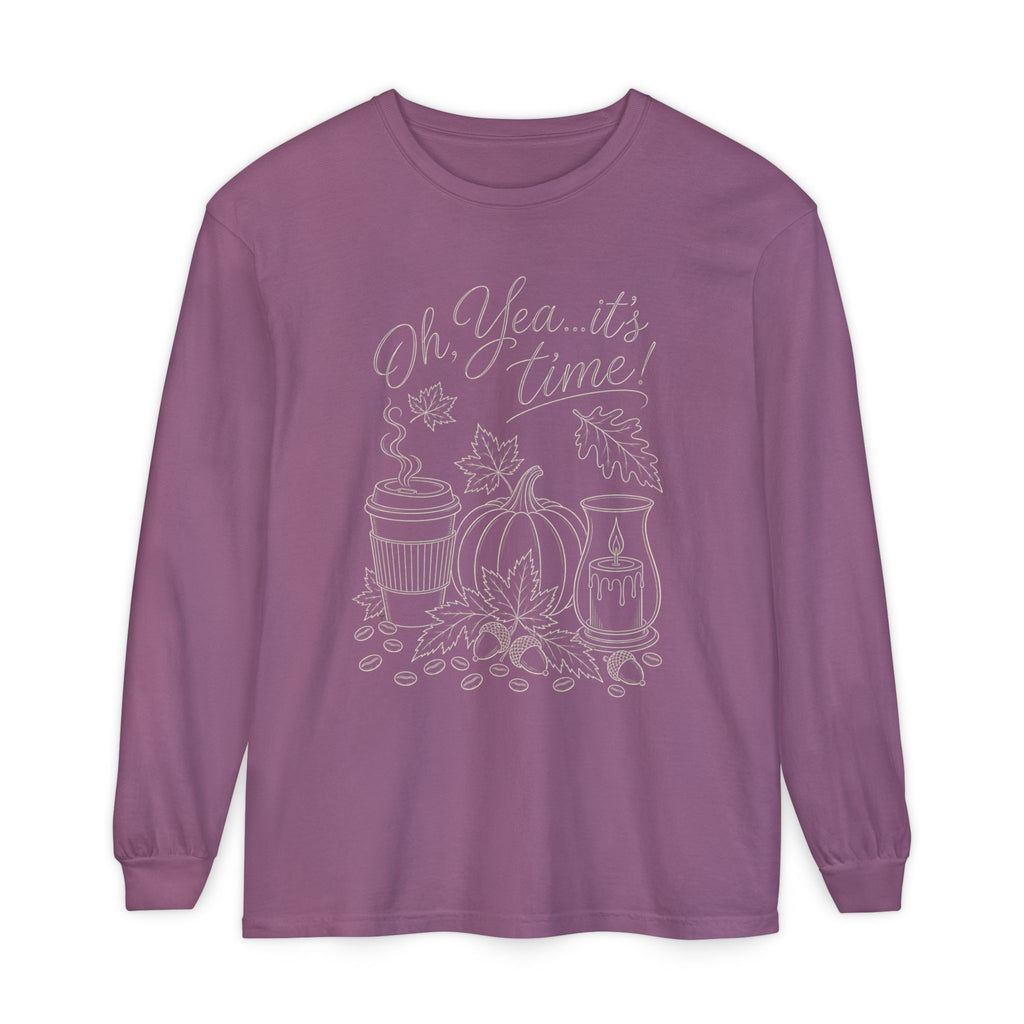 Oh Yea... It's Time!  Autumn Fun collection  -  Long sleeve T-shirt