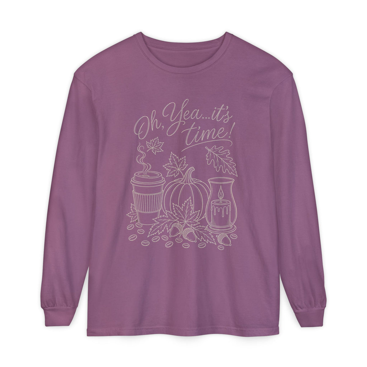 Oh Yea... It's Time!  Autumn Fun collection  -  Long sleeve T-shirt