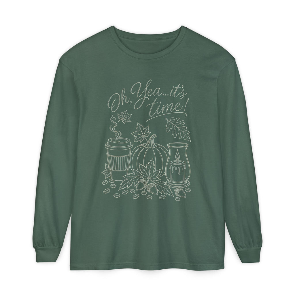 Oh Yea... It's Time!  Autumn Fun collection  -  Long sleeve T-shirt