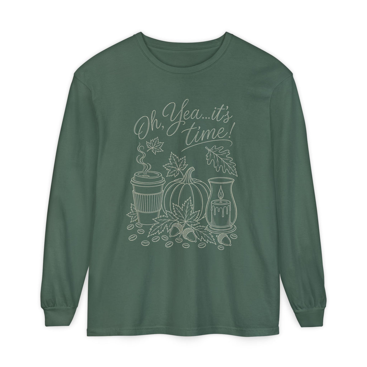 Oh Yea... It's Time!  Autumn Fun collection  -  Long sleeve T-shirt
