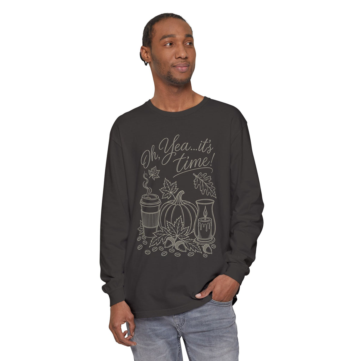 Oh Yea... It's Time!  Autumn Fun collection  -  Long sleeve T-shirt