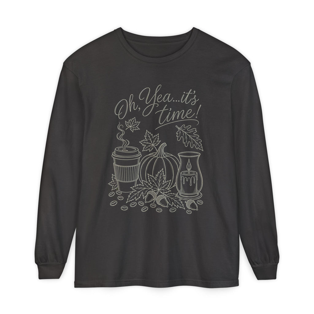 Oh Yea... It's Time!  Autumn Fun collection  -  Long sleeve T-shirt