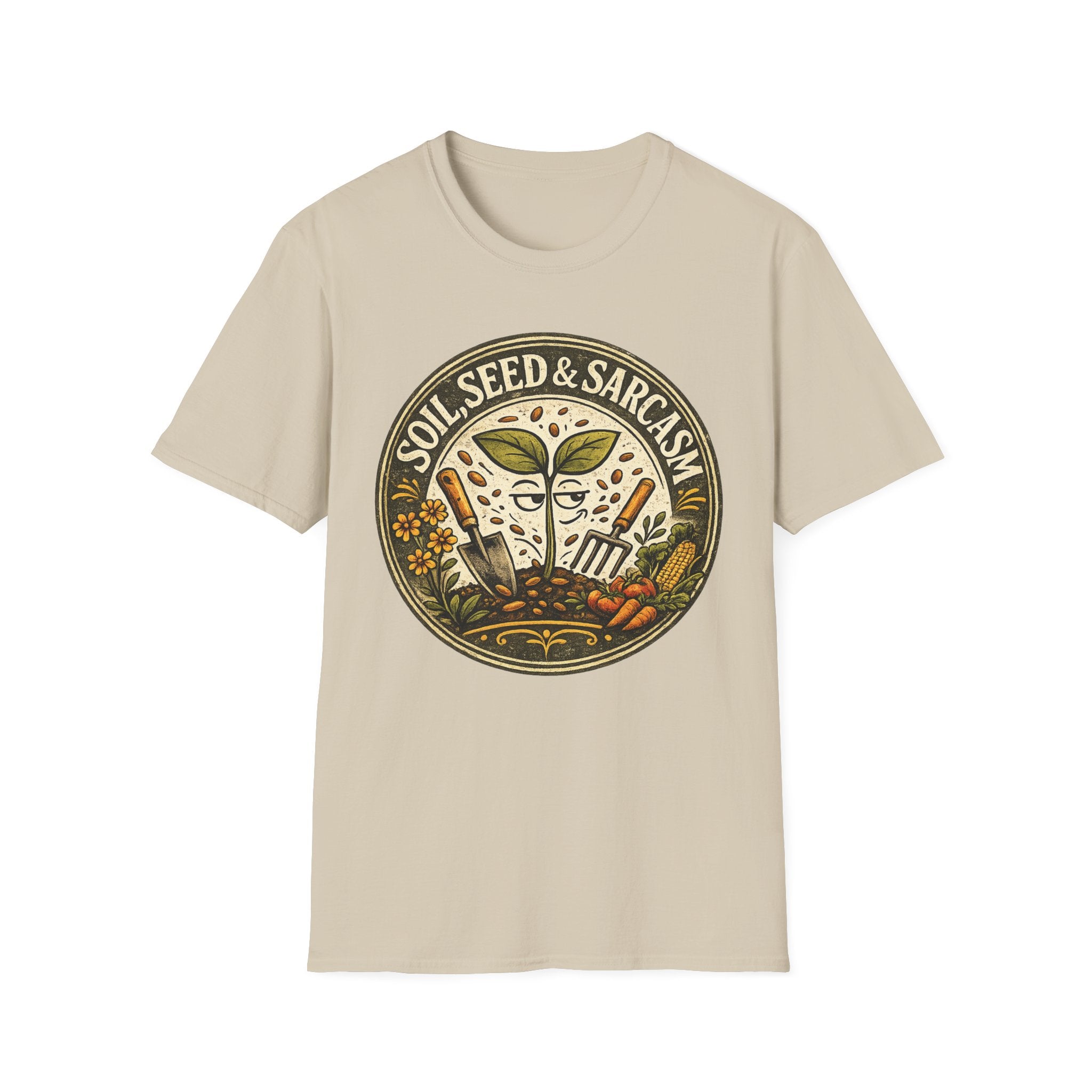 "SOIL, SEED & SARCASM"  Brand Logo
