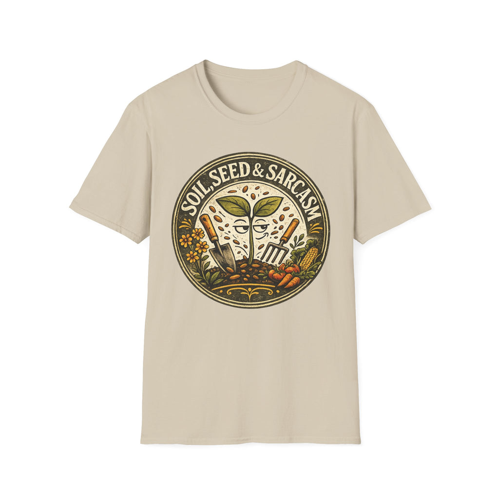 "SOIL, SEED & SARCASM"  Brand Logo