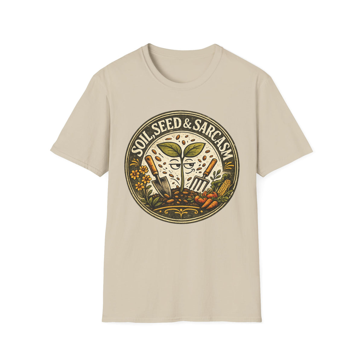 "SOIL, SEED & SARCASM"  Brand Logo