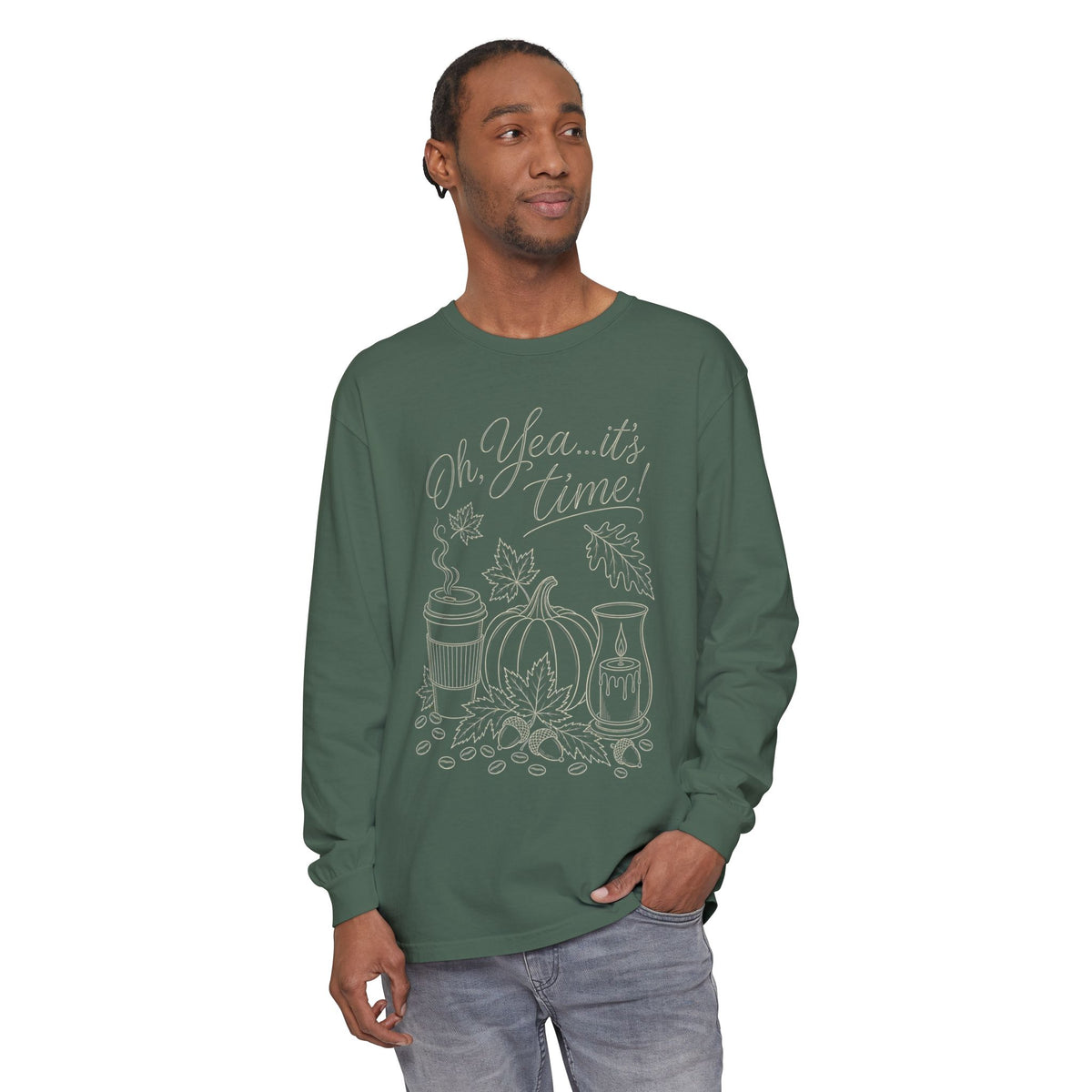 Oh Yea... It's Time!  Autumn Fun collection  -  Long sleeve T-shirt