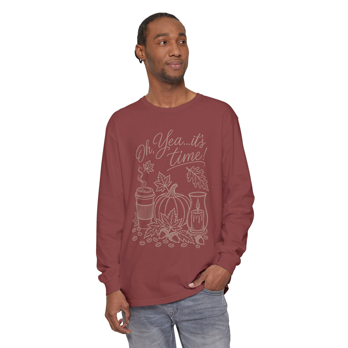 Oh Yea... It's Time!  Autumn Fun collection  -  Long sleeve T-shirt