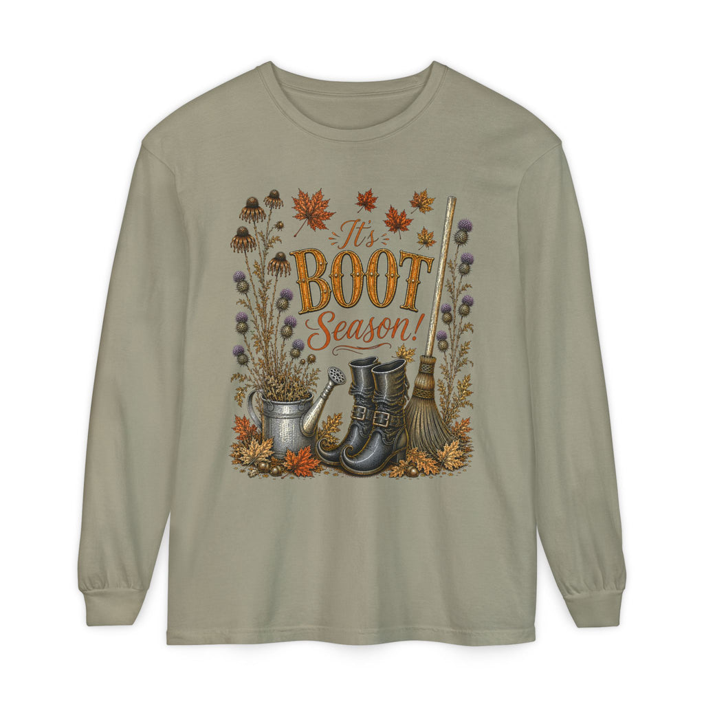 it's BOOT Season!  Autumn Fun collection  -  Long sleeve T-shirt