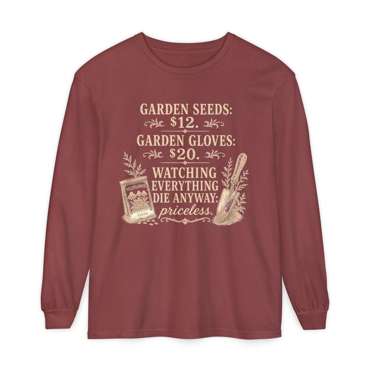 Garden Seeds $12.   Autumn fun! Collection  -  Long sleeve T-shirt