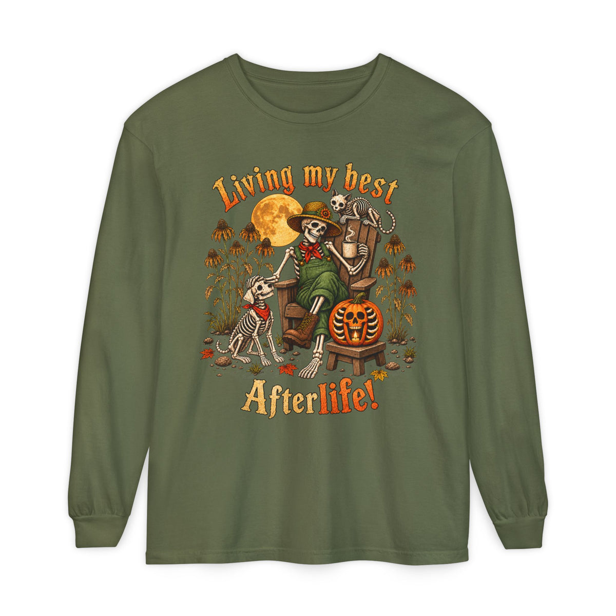 Living My Best AfterLife  - Long sleeve T-shirt  - Autumn Fun Collection