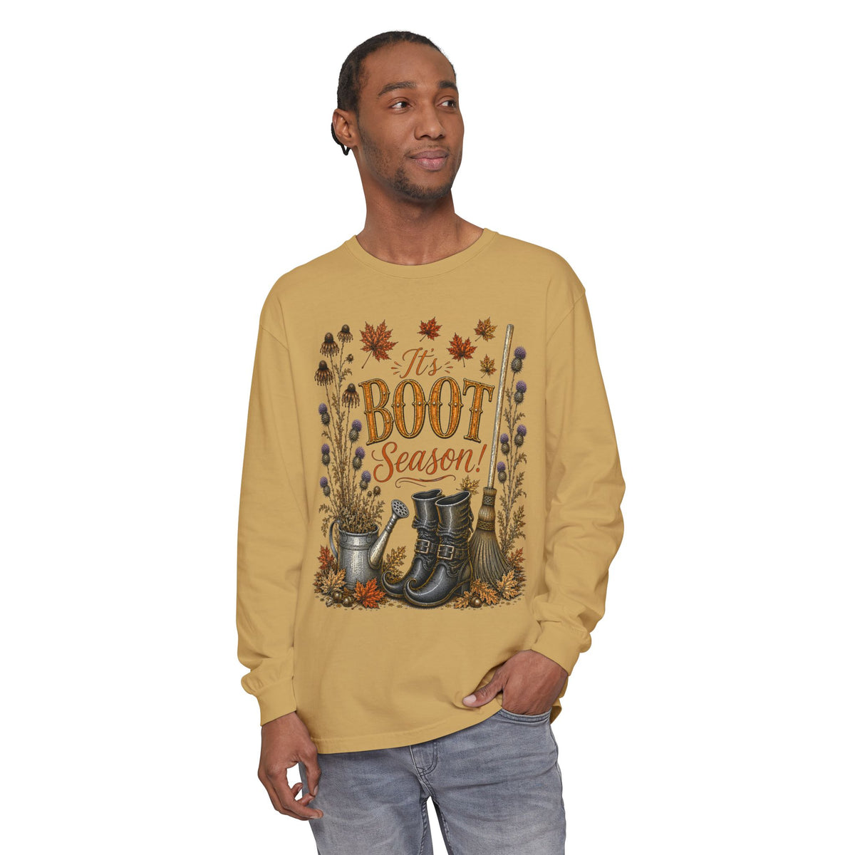 it's BOOT Season!  Autumn Fun collection  -  Long sleeve T-shirt