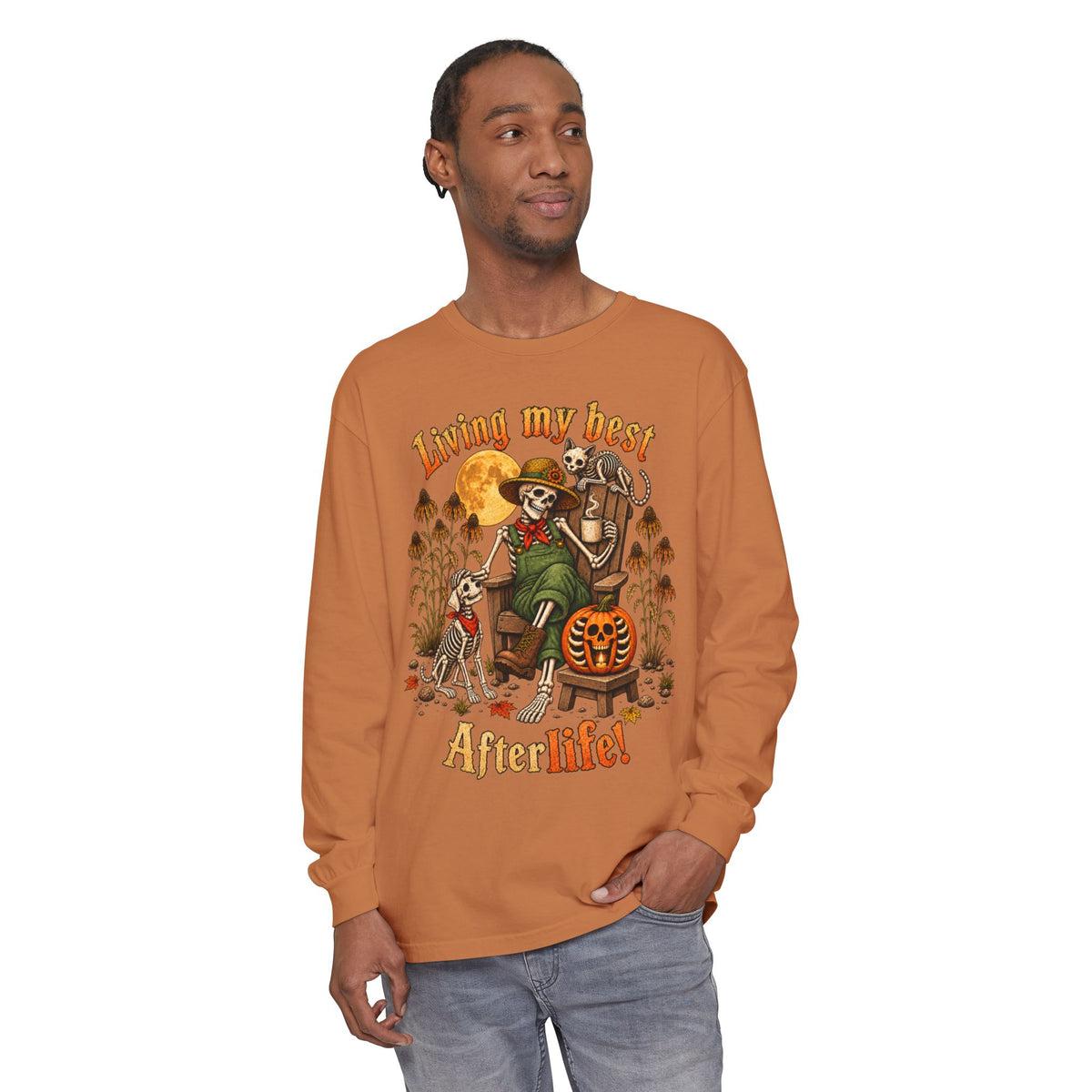 Living My Best AfterLife  - Long sleeve T-shirt  - Autumn Fun Collection